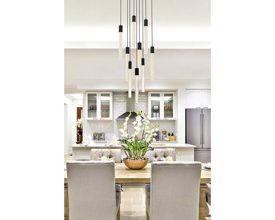 Elegant Pendant Light - Black, L 20" (2066D20BK)