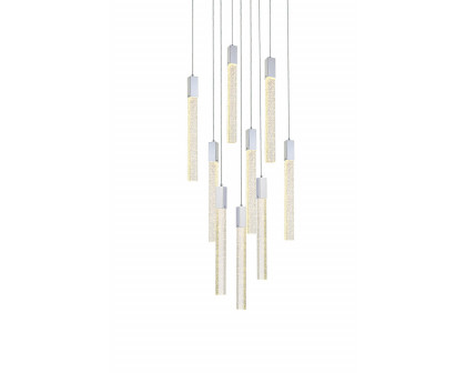 Elegant Pendant Light - Chrome, L 20" (2066D20C)