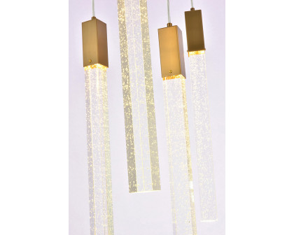 Elegant Pendant Light - Satin Gold, L 20" (2066D20SG)