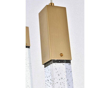 Elegant Pendant Light - Satin Gold, L 20" (2066D20SG)