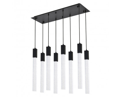 Elegant Pendant Light - Black, L 12" (2066D36BK)