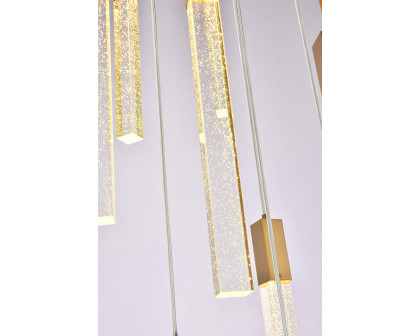 Elegant Pendant Light - Satin Gold, L 12" (2066D36SG)