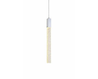 Elegant Pendant Light - Chrome, L 5" (2066D5C)