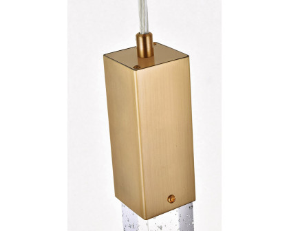 Elegant Zenon 2 Lights Flush Mount Ceiling Fixture - Satin Gold, L 32" (2066S32SG)