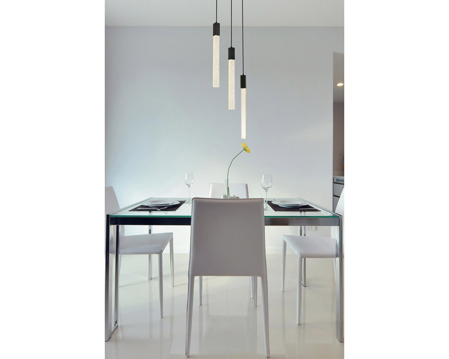 Elegant Pendant Light - Black, L 16" (2067D16BK)