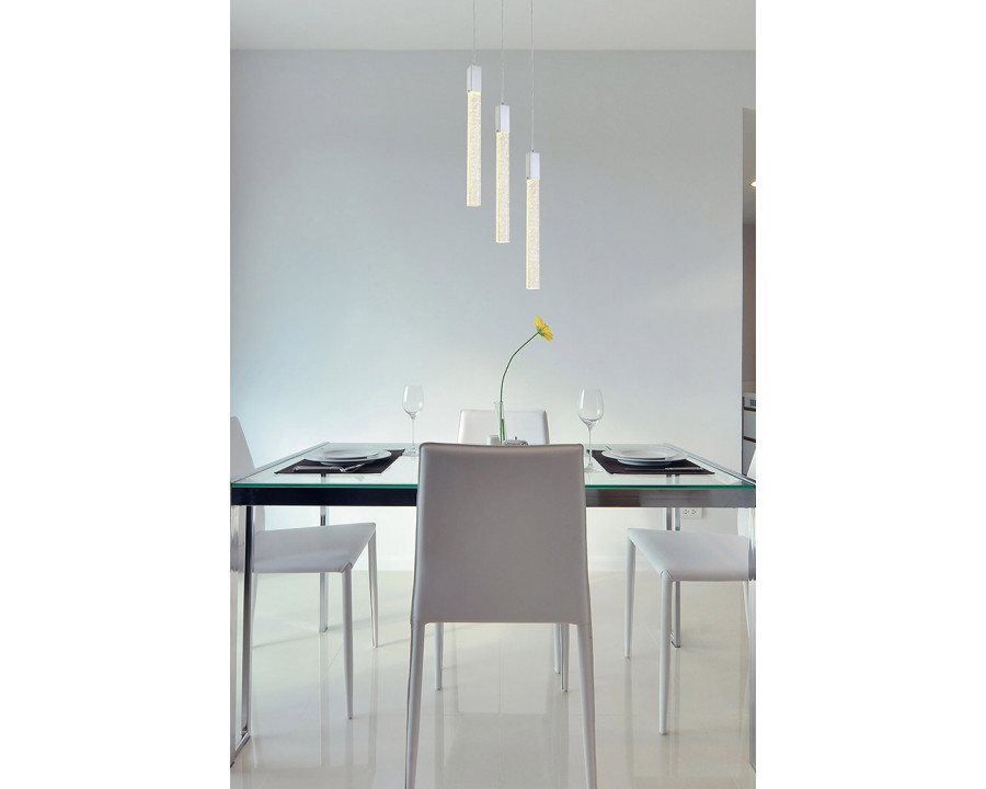 Elegant Pendant Light - Chrome, L 16" (2067D16C)