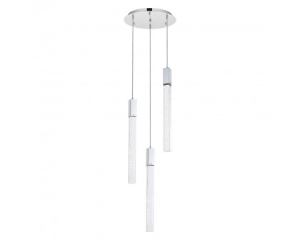 Elegant Pendant Light - Chrome, L 16" (2067D16C)