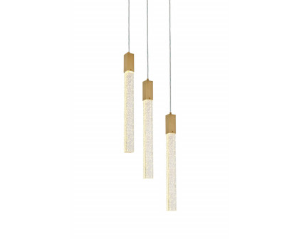 Elegant Pendant Light - Satin Gold, L 16" (2067D16SG)