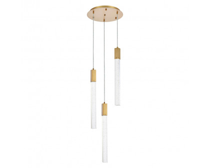 Elegant Pendant Light - Satin Gold, L 16" (2067D16SG)