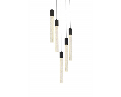 Elegant Pendant Light - Black, L 20" (2067D20BK)