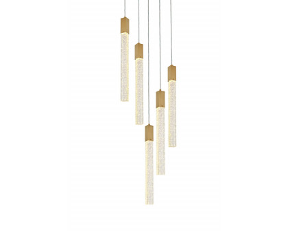 Elegant Pendant Light - Satin Gold, L 20" (2067D20SG)