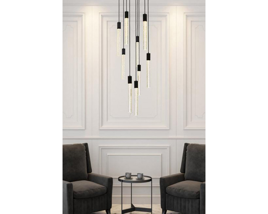 Elegant Pendant Light - Black, L 24" (2067D24BK)