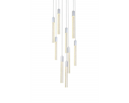 Elegant Pendant Light - Chrome, L 24" (2067D24C)