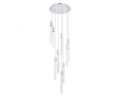 Elegant Pendant Light - Chrome, L 24" (2067D24C)