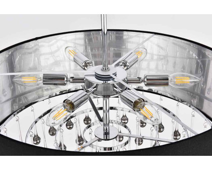 Elegant Pendant Light - Chrome, L 24" (2105D24C-RC)