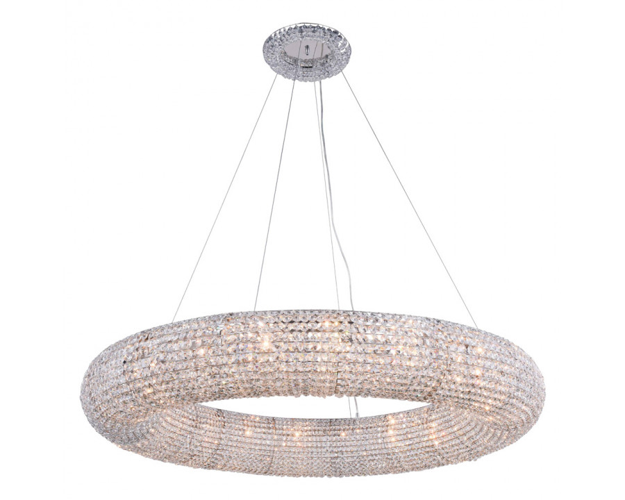 Elegant Paris Collection 24-Light Finish Chandelier - Chrome, L 52" (2114G52C-RC)