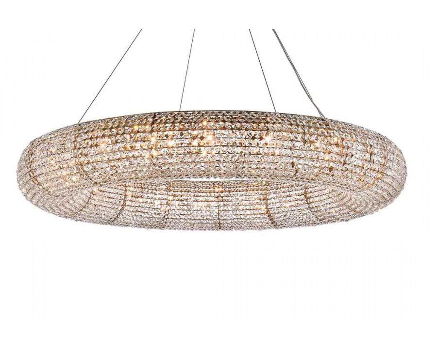 Elegant Paris Collection 24-Light Finish Chandelier - Gold, L 52" (2114G52G-RC)