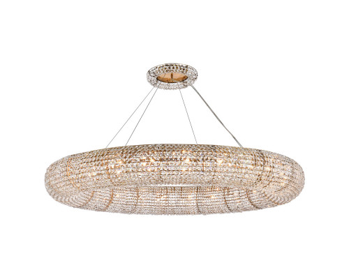 Elegant Paris Collection 24-Light Finish Chandelier - Gold, L 59" (2114G59G-RC)