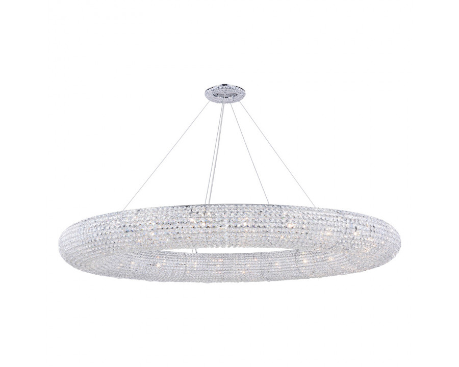 Elegant Paris Collection 24-Light Finish Chandelier - Chrome, L 71" (2114G71C-RC)