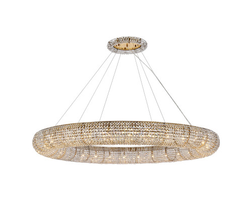 Elegant Paris Collection 24-Light Finish Chandelier - Gold, L 71" (2114G71G-RC)