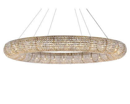 Elegant Paris Collection 24-Light Finish Chandelier - Gold, L 71" (2114G71G-RC)