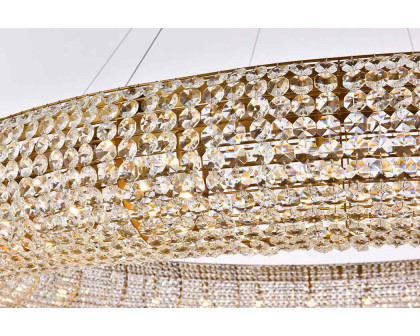 Elegant Paris Collection 24-Light Finish Chandelier - Gold, L 71" (2114G71G-RC)