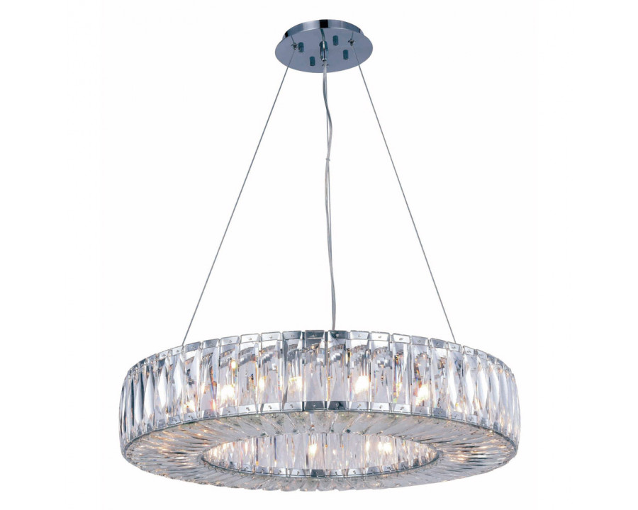 Elegant Invisible Ring 15 Lights Crystal Chandelier - Chrome, L 26" (2116D26C-RC)