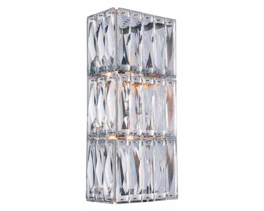 Elegant Invisible 2 Light Wall Sconce - Chrome, L 14.37" (2117W14C-RC)