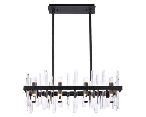 Elegant Chandelier - Black, L 30" (2200G30BK)