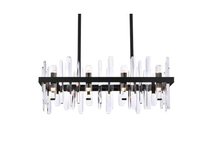 Elegant Chandelier - Black, L 30" (2200G30BK)