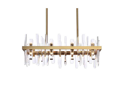 Elegant Chandelier - Satin Gold, L 30" (2200G30SG)