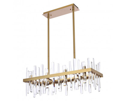 Elegant Chandelier - Satin Gold, L 30" (2200G30SG)