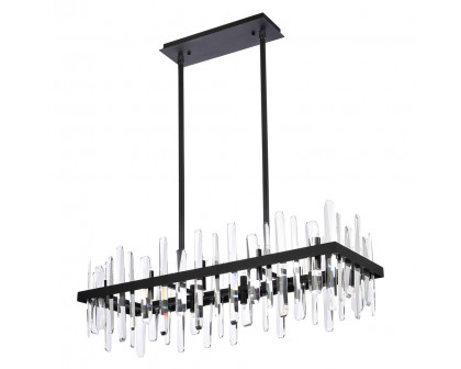 Elegant Chandelier - Black, L 36" (2200G36BK)