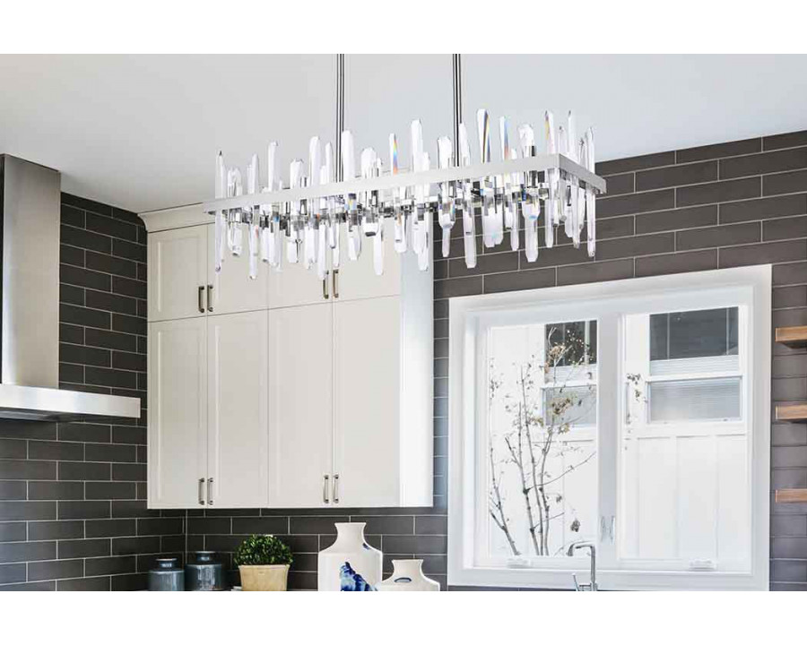 Elegant Chandelier - Chrome, L 36" (2200G36C)