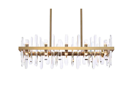 Elegant Chandelier - Satin Gold, L 36" (2200G36SG)