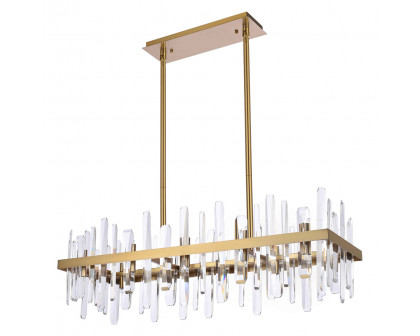 Elegant Chandelier - Satin Gold, L 36" (2200G36SG)