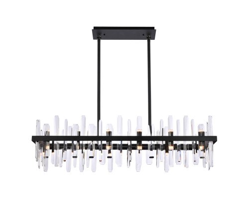 Elegant Chandelier - Black, L 42" (2200G42BK)