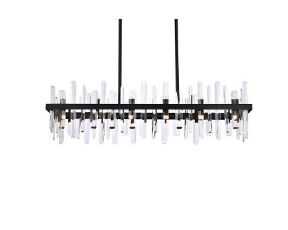 Elegant Chandelier - Black, L 42" (2200G42BK)