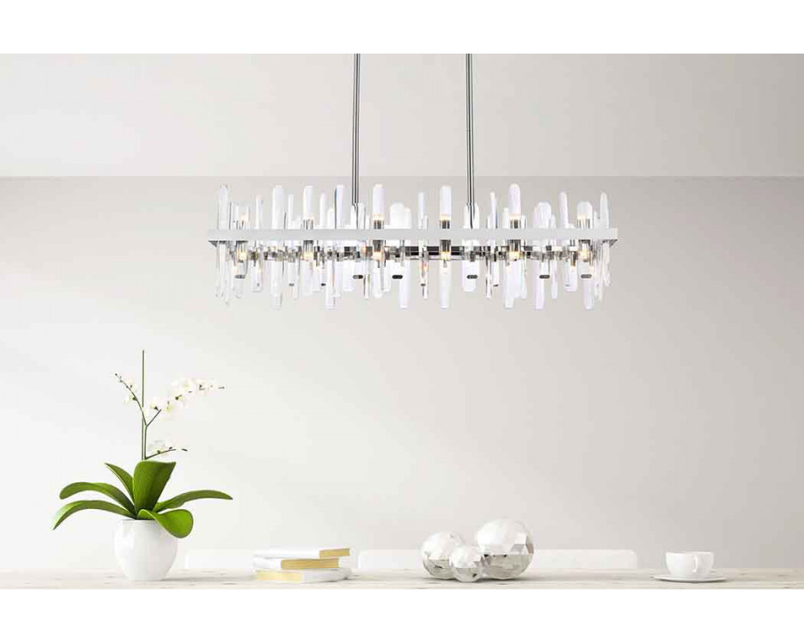 Elegant Chandelier - Chrome, L 42" (2200G42C)