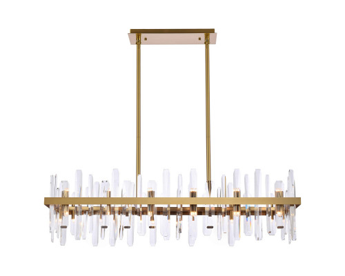 Elegant Chandelier - Satin Gold, L 42" (2200G42SG)