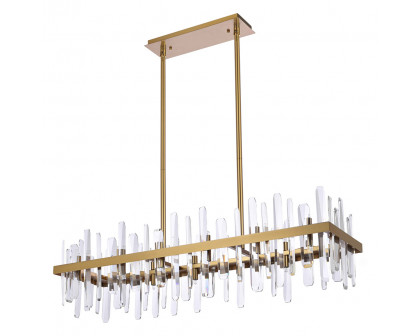 Elegant Chandelier - Satin Gold, L 42" (2200G42SG)