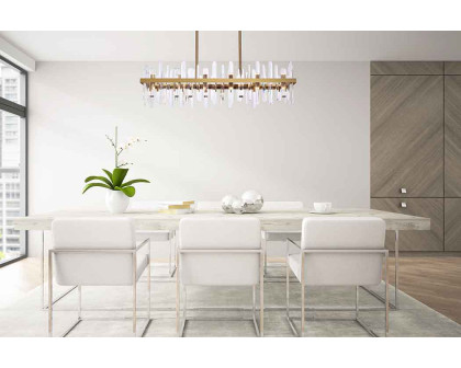 Elegant Chandelier - Satin Gold, L 42" (2200G42SG)