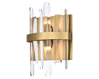 Elegant Wall Sconce - Satin Gold, L 8" (2200W8SG)