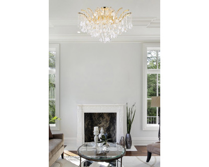 Elegant Maria Theresa 4 Light Flush Mount - Gold, L 36" (2800F36G-RC)