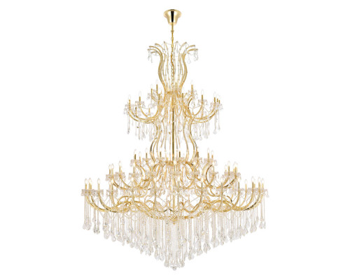 Elegant Maria Theresa 41 Light Chandelier - Gold, L 96" (2800G120G-RC)