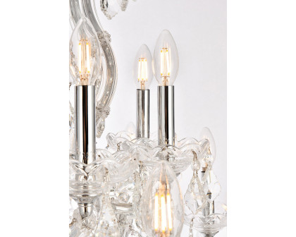 Elegant Maria Theresa 41 Light Chandelier - Chrome, L 44" (2800G44C-RC)