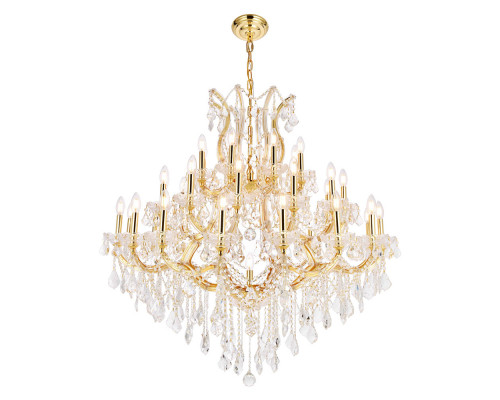 Elegant Maria Theresa 41 Light Chandelier - Gold, L 44" (2800G44G-RC)