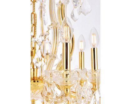 Elegant Maria Theresa 41 Light Chandelier - Gold, L 44" (2800G44G-RC)