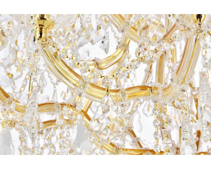 Elegant Maria Theresa 41 Light Chandelier - Gold, L 44" (2800G44G-RC)