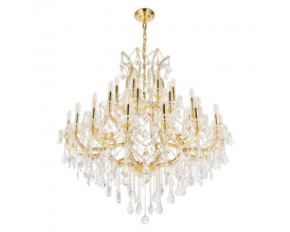 Elegant Maria Theresa 41 Light Chandelier - Gold, L 44" (2800G44G-RC)